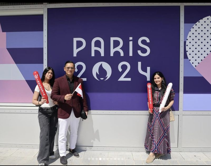 Array,AHY dan Annisa Pohan Serasi di Olimpiade 2024, Tinggi Almira Bikin Salfok