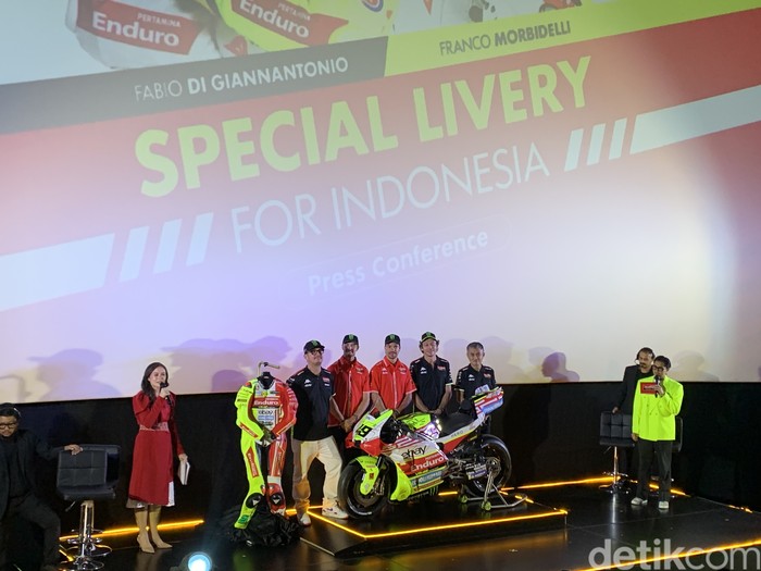 Array,Tim Balap Rossi Pakai Livery Merah Putih-Batik buat Beraksi di Mandalika