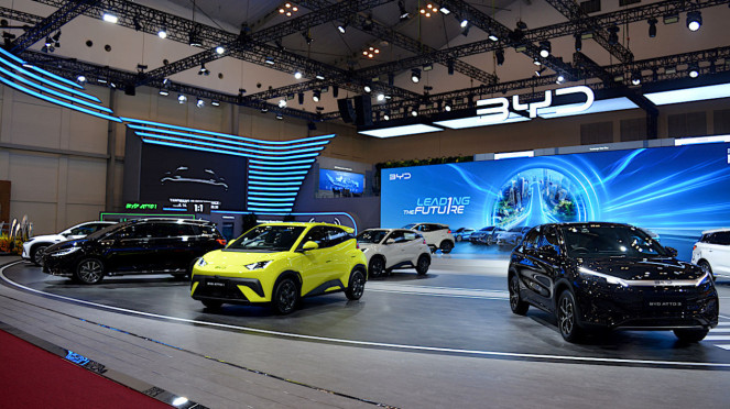 Booth BYD di GIIAS 2025 Booth BYD di GIIAS 2025