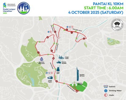 KLSCM 2025 10KM Route KLSCM 2025 10KM Route