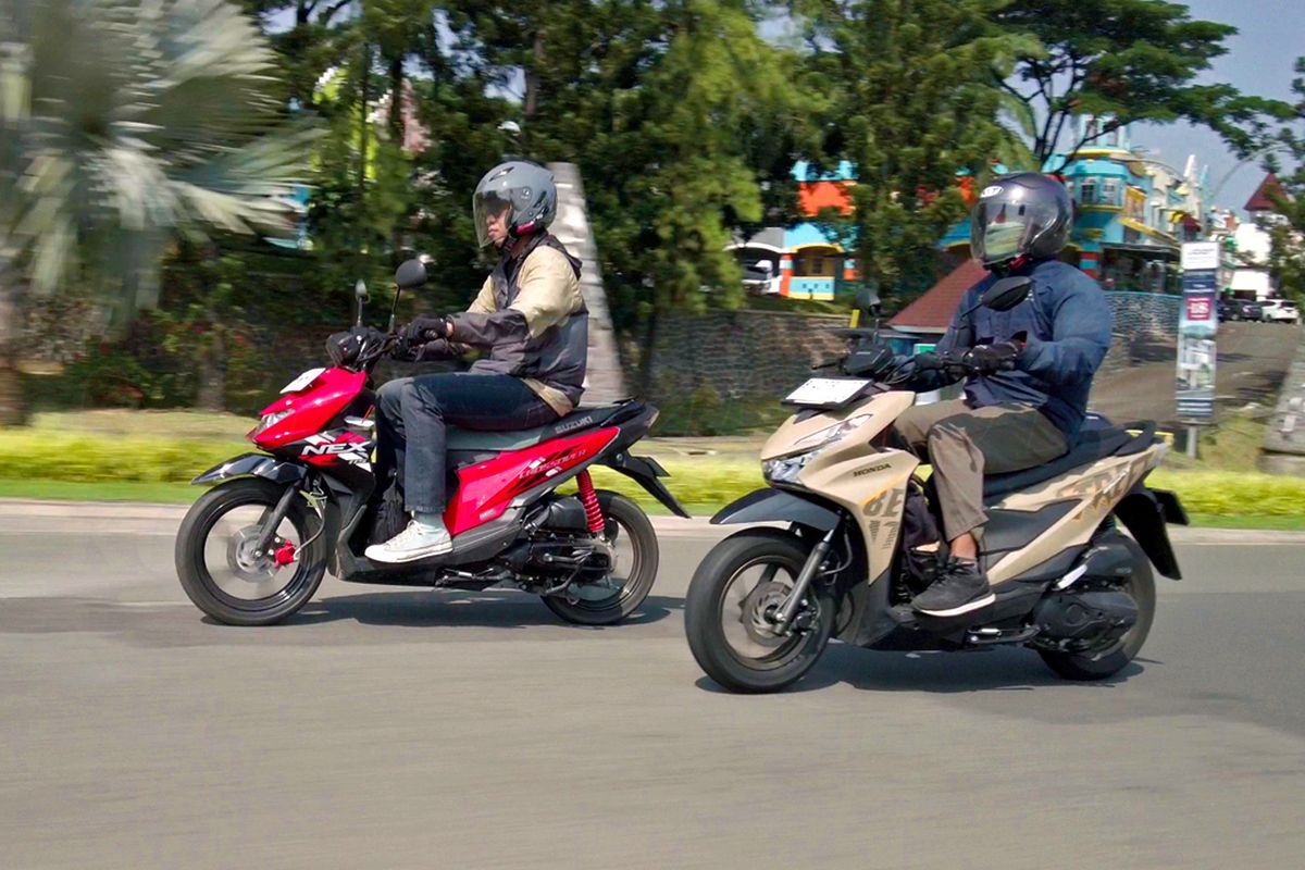 efisiensi, Komparasi, Konsumsi BBM, Suzuki Nex Crossover, Honda BeAT Street, Adu Konsumsi BBM Honda BeAT Street vs Suzuki Nex Crossover