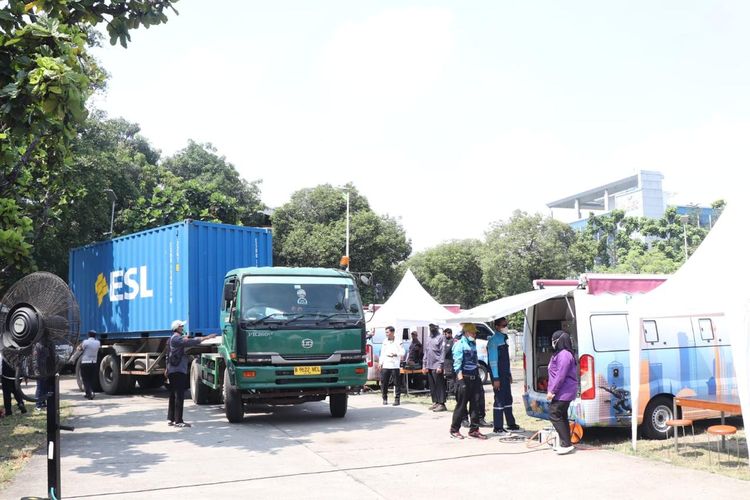 denda uji emisi, Razia uji emisi, DLH DKI Jakarta, Uji Emisi Truk, Denda Rp 50 Juta, 17 Pemilik Truk Syok, Masing-Masing Terancam Denda Rp 50 Juta atau Penjara 6 Bulan