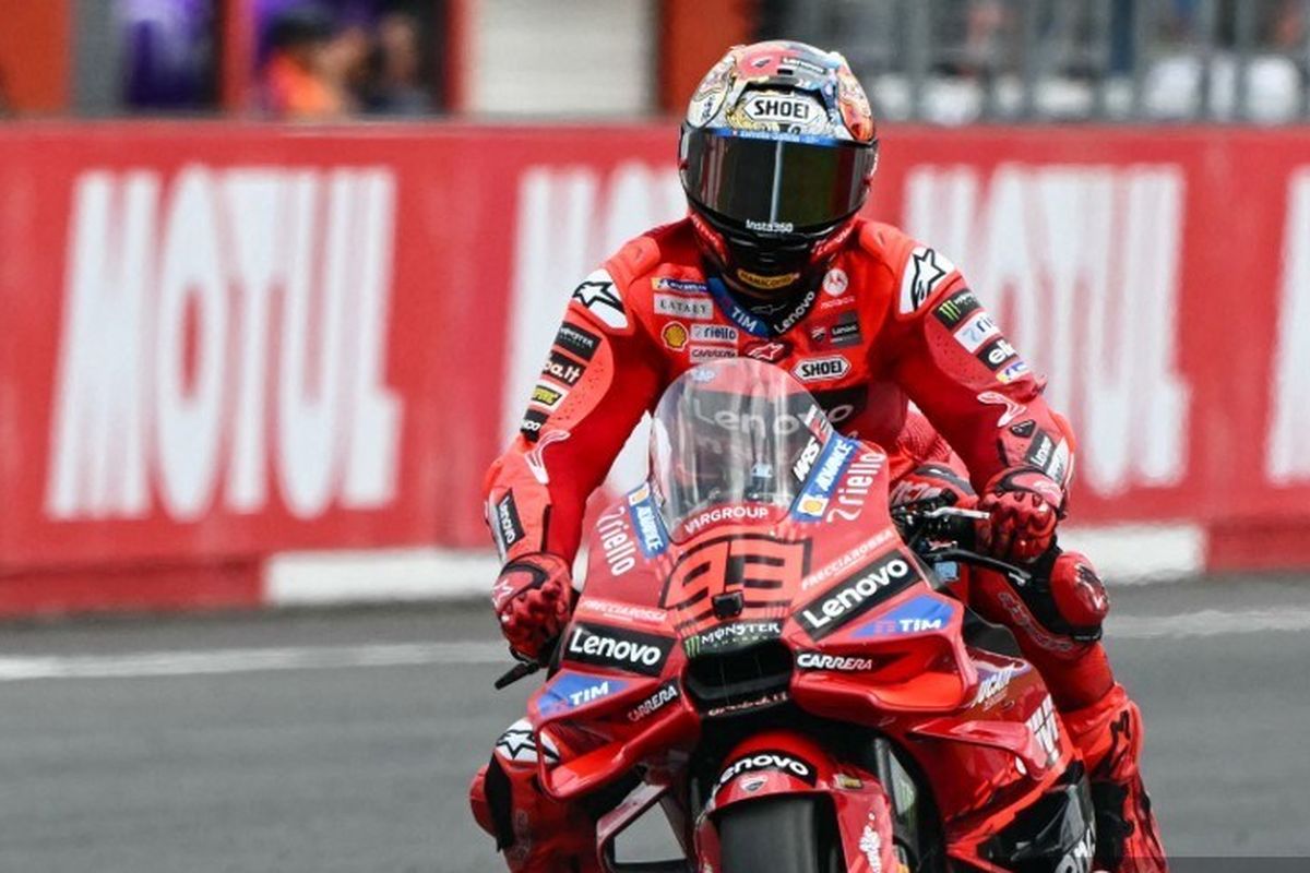 MotoGP, Marc Marquez, francesco bagnaia, MotoGP Jepang, Marc Marquez Mengaku Takut Saat Lihat Motor Bagnaia Berasap
