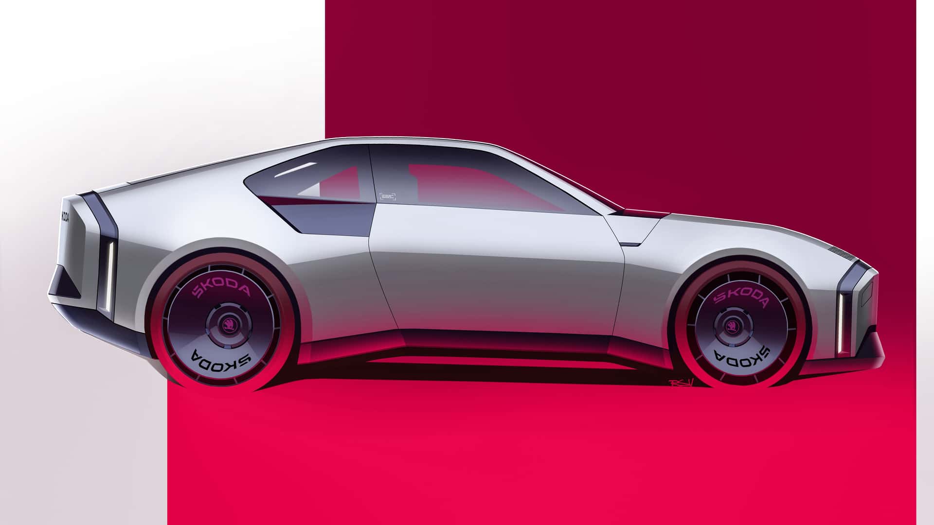 Skoda 110 R concept official rendering