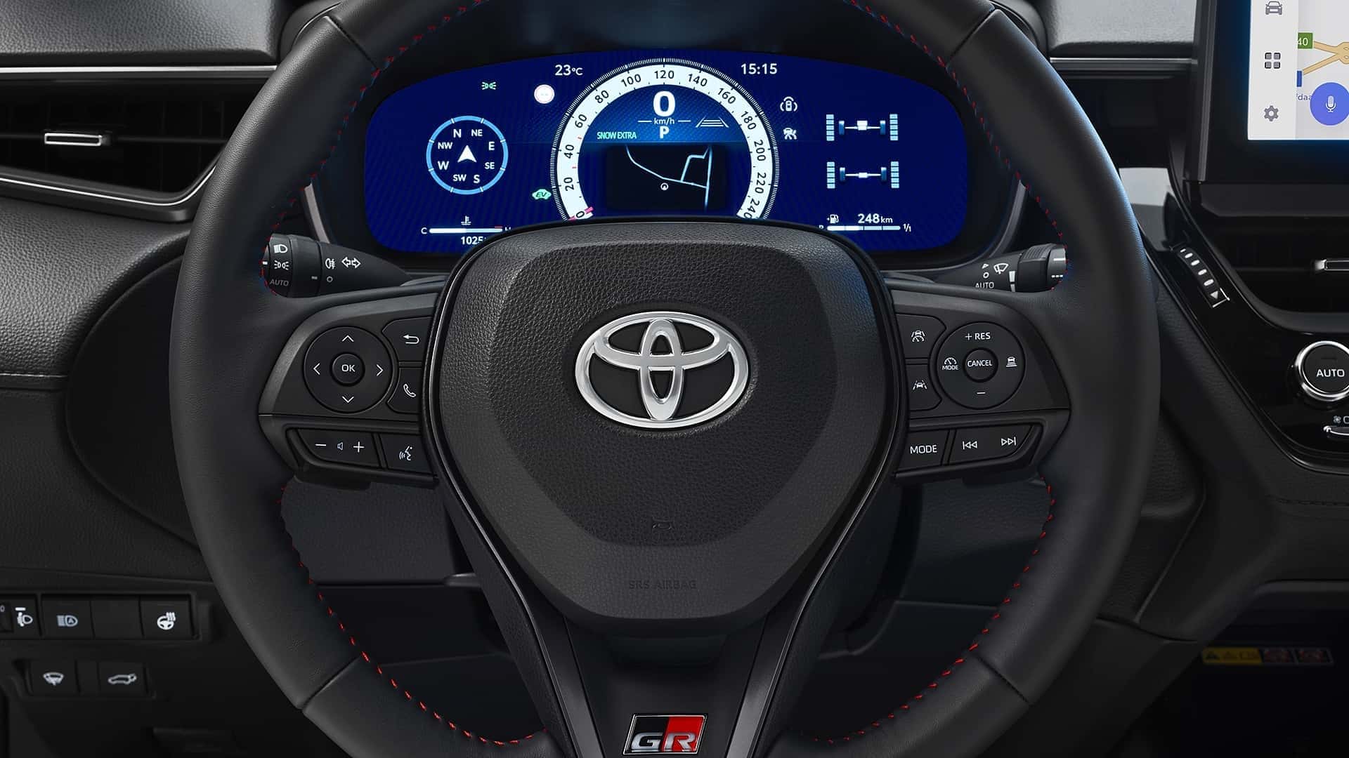 Toyota Corolla Cross, interior y maletero