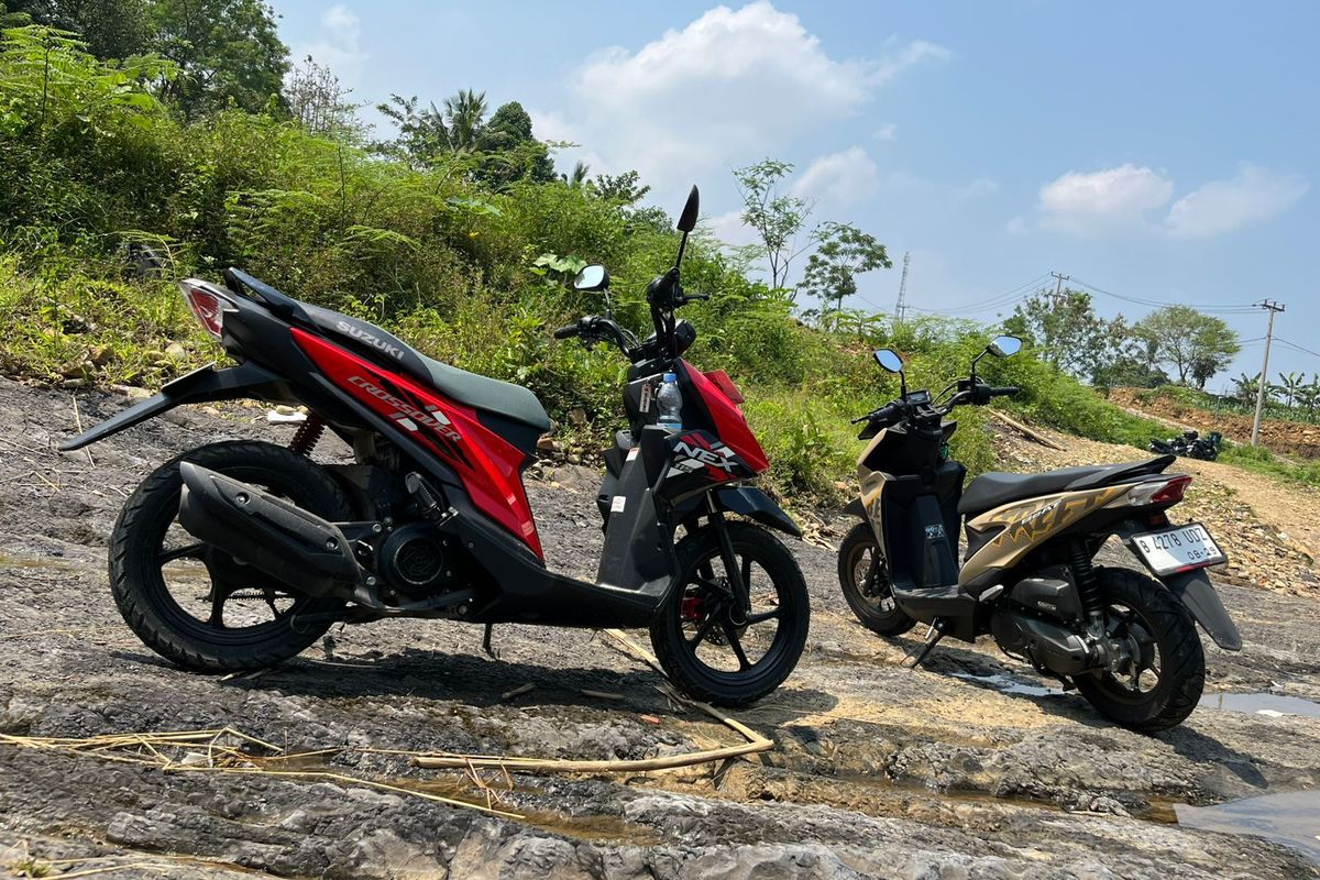 Skutik, motor adventure, Beat Street, motor, Nex Crossover, skutik crossover, Adu Teknologi dan Fitur Honda BeAT Street dan Suzuki Nex Crossover