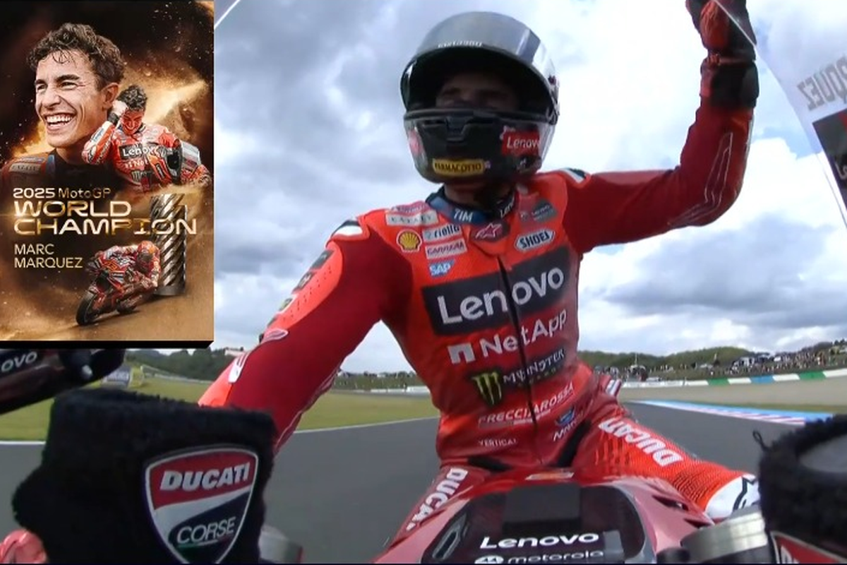 MotoGP, Marc Marquez, Sirkuit motegi, juara dunia MotoGP, ducati, motogp 2025, MotoGP Jepang 2025, Perjalanan 6 Tahun Marc Marquez Puasa Gelar Juara