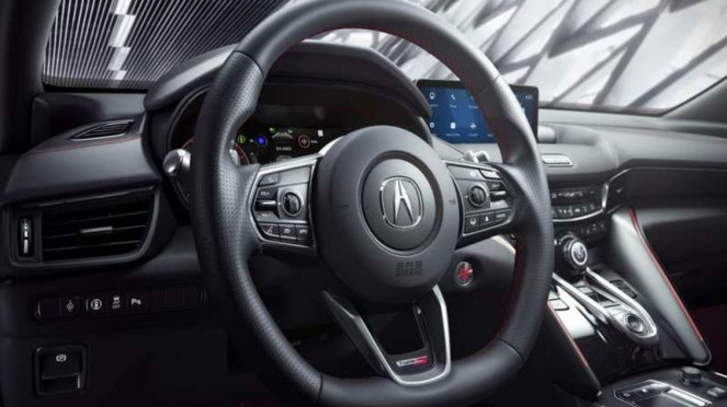 Ilustrasi Airbag di setir mobil Acura TLX Ilustrasi Airbag di setir mobil Acura TLX
