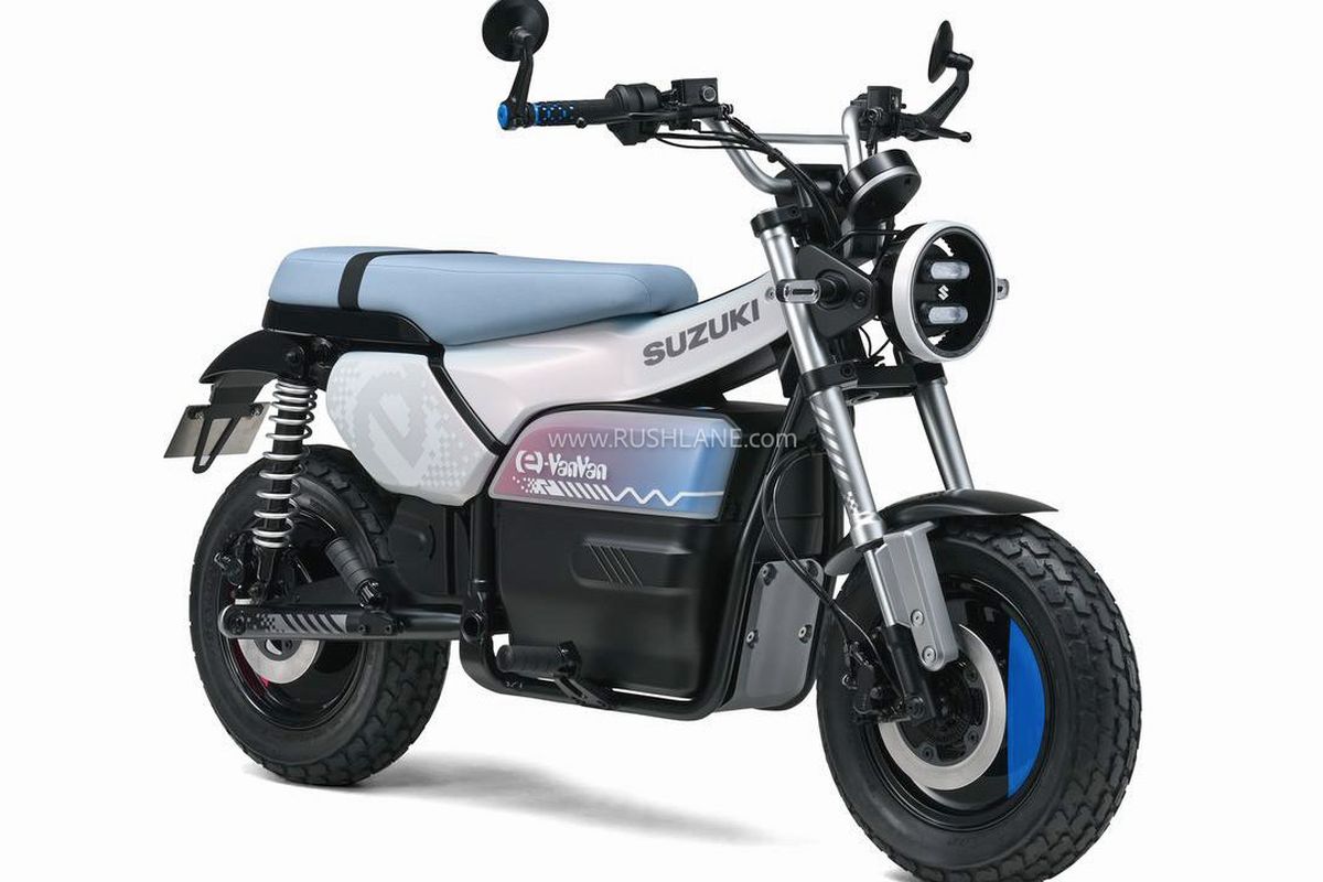 Suzuki, Japan Mobility Show, motor listrik, e-VanVan, Motor Listrik Suzuki e-VanVan: Wujud Nostalgia dengan Sentuhan Modern