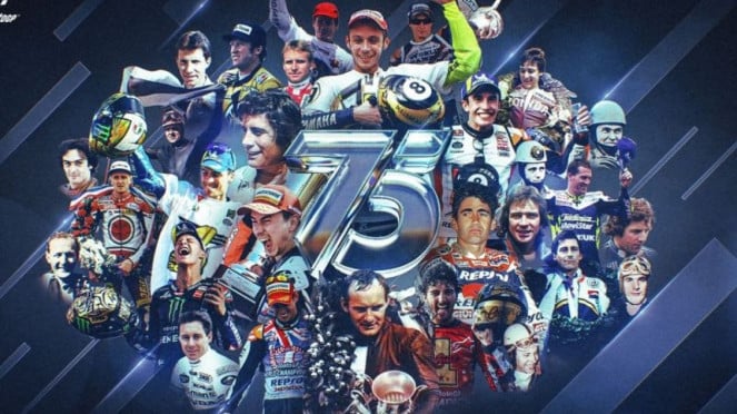 Logo spesial 75 tahun MotoGP Logo spesial 75 tahun MotoGP