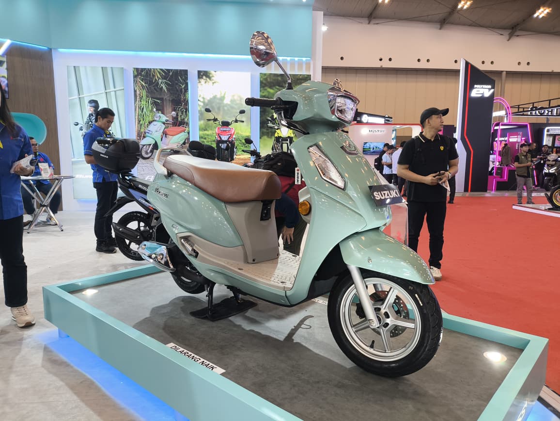 aisi, Suzuki Access 125, IMOS 2025, Yamaha XMAX Connected TechMAX, Motor Baru 2025, Jadi Panggung Suzuki Access 125, Yamaha XMAX TechMAX Dkk, Target Pengunjung IMOS 2025 Terlampaui