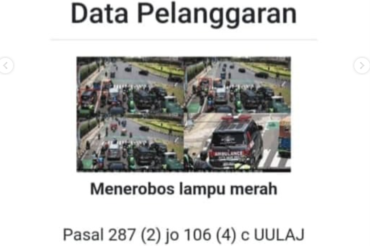 ambulans, kamera ETLE, kamera tilang, electronic traffic law enforcement (e-TLE), kamera etle, kamera tilang elektronik, Banyak Ambulans Kena Tilang ETLE, Ini Penjelasan Polisi