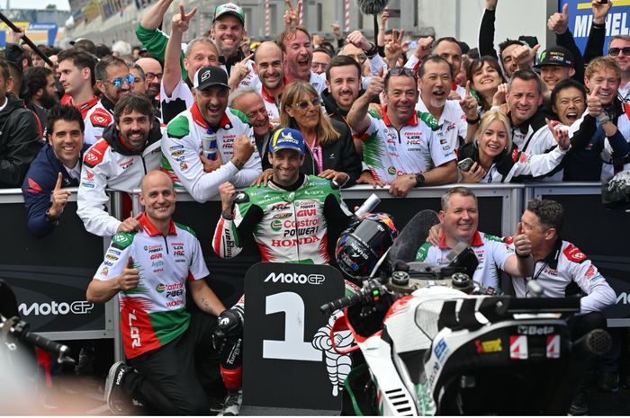 MotoGP, johann zarco, lcr honda, motogp prancis, Drama Sulit Diprediksi, Johann Zarco Menang Balapan MotoGP Prancis 2025