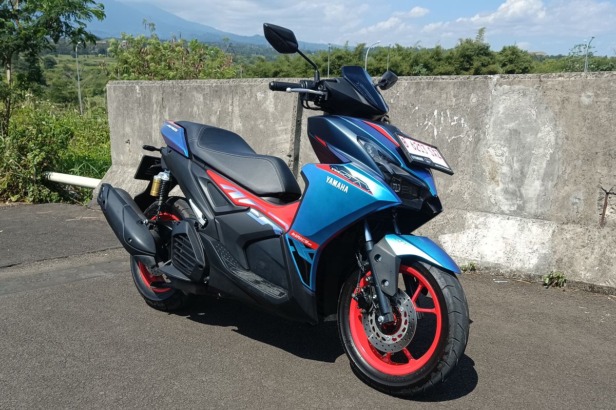 Yamaha Aerox, skuter matik, Harga Aerox CyberCity, Fitur Aerox Alpha, Skema Cicilan Yamaha Aerox Alpha CyberCity