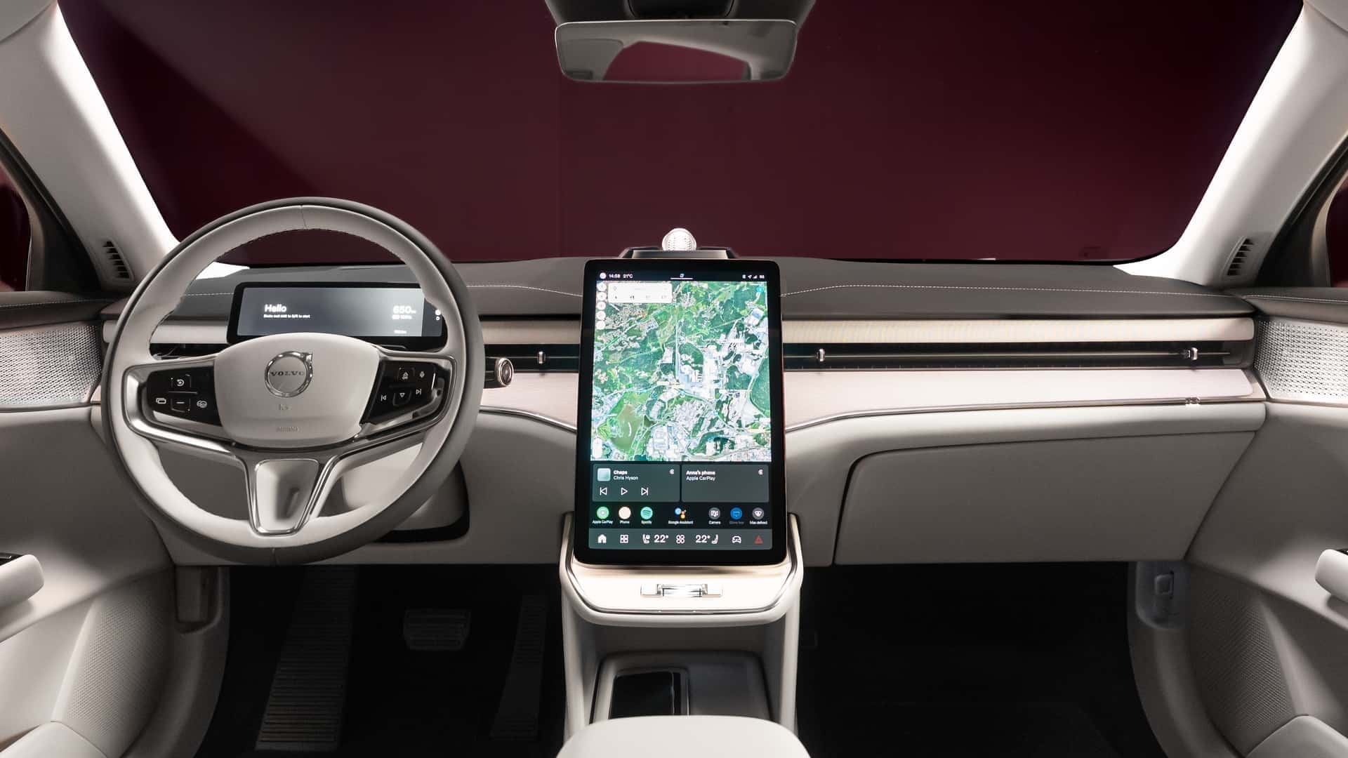 Volvo ES90 2025, interior y maletero