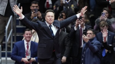 Elon Musk di acara pelantikan Donald Trump menjadi Presiden Amerika Serikat (AS) pada 20 Januari 2025.
