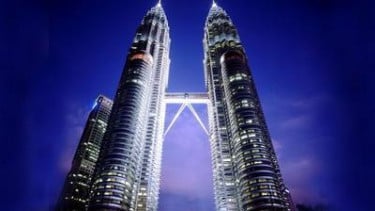 Menara Petronas di Kuala Lumpur, Malaysia.