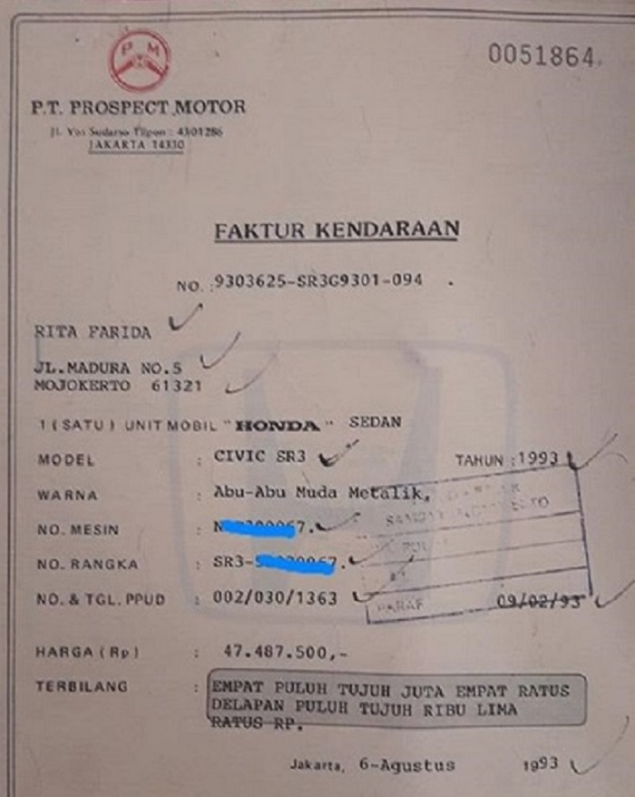 leasing, bpkb, Faktur Mobil Baru, faktur kendaraan, Surat Faktur Mobil, Faktur Mobil Hilang Disebut Bisa Timbul Masalah, Terutama Saat Urusan Dengan Leasing