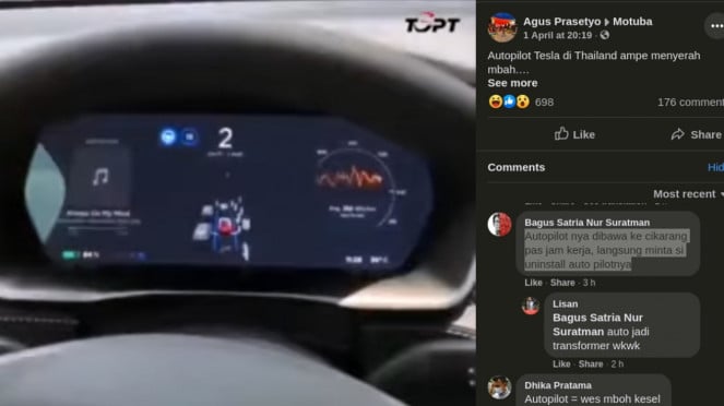 Sistem Autopilot mobil Tesla menyerah saat terjebak macet. Sistem Autopilot mobil Tesla menyerah saat terjebak macet.